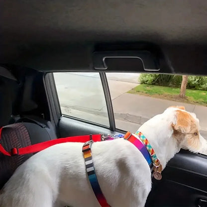 1Pc Pet Dog and Cat Seat Belt Car Headrest Restraint Adjustable Safety Rope Car Seat Belt Dog Accessories for Small Dogs