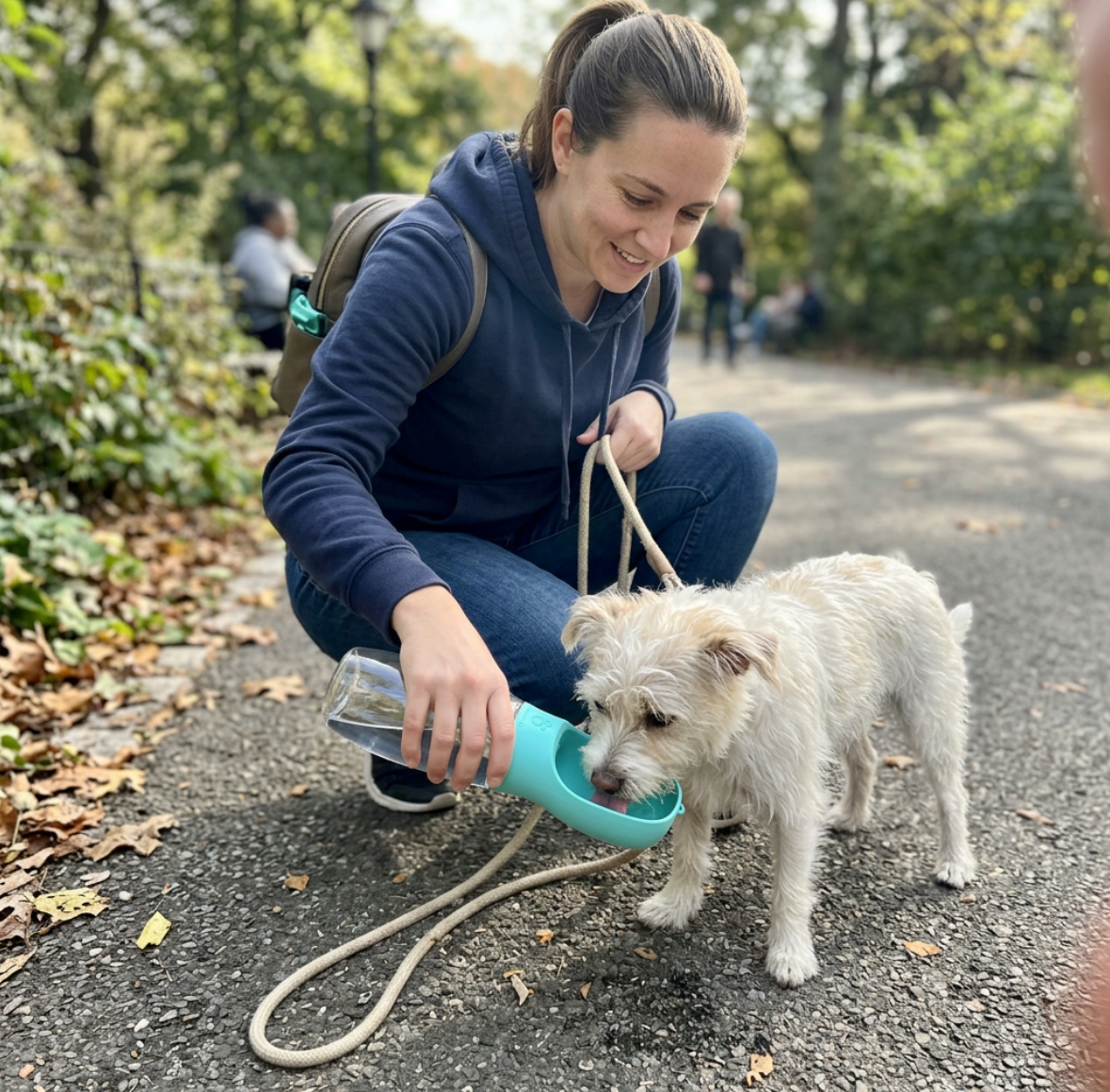 Bouteille d'eau portable pour chien - Voyage & Randonnée | 300ml / 500ml