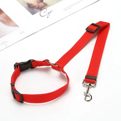 1Pc Pet Dog and Cat Seat Belt Car Headrest Restraint Adjustable Safety Rope Car Seat Belt Dog Accessories for Small Dogs